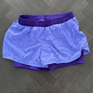 Champion Girls Two-Layer Athletic Shorts